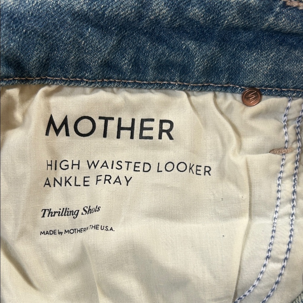 MOTHER High Waisted Looker Ankle Fray - Picture 5 of 6